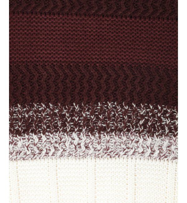 ikka「バイカラーグラデーションニット」|プルオーバー|