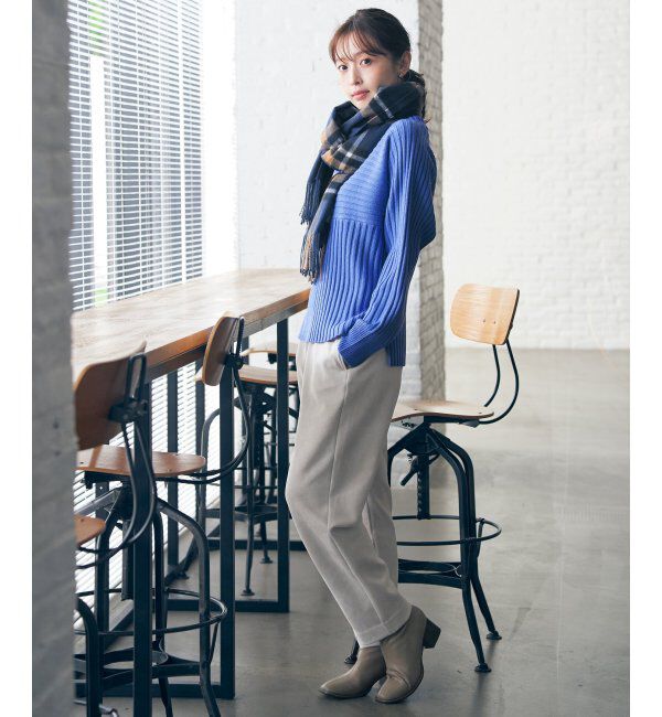 ikka「GOKU楽フェイクスエードテーパードパンツ」|その他|