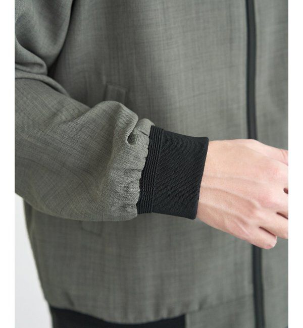 ikka「【雑誌MonoMax4月号掲載】イージーケアリネンライクブルゾン」|ブルゾン・スタジャン|