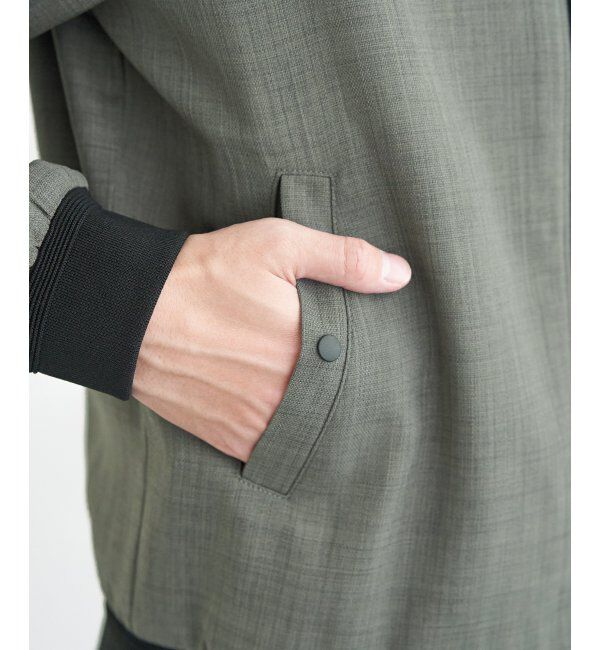 ikka「【雑誌MonoMax4月号掲載】イージーケアリネンライクブルゾン」|ブルゾン・スタジャン|