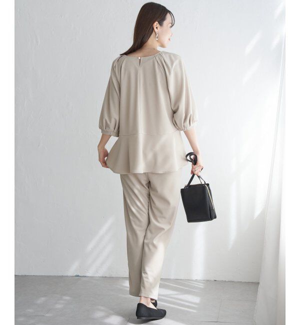 IKKA LOUNGE「GOKU楽ペプラムセットアップ」|ワンピース|