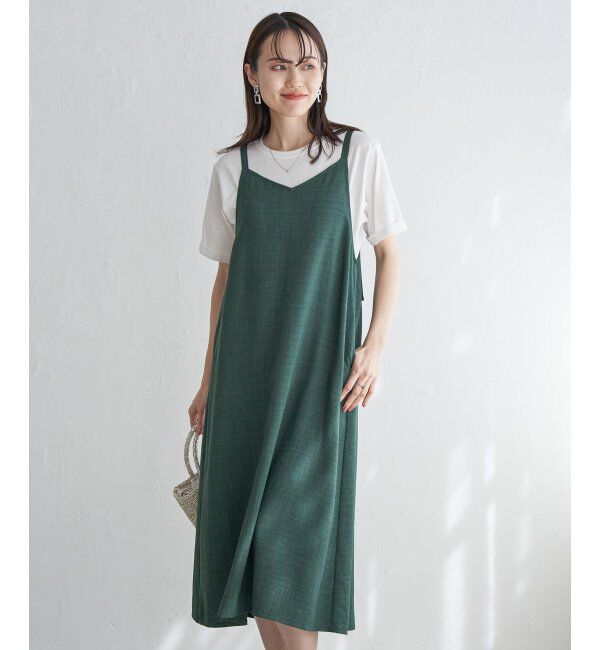 ikka「リネンライク２ＷＡＹキャミワンピＳＥＴ」|ワンピース|