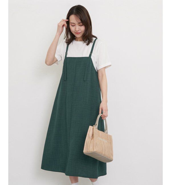 ikka「リネンライク２ＷＡＹキャミワンピＳＥＴ」|ワンピース|