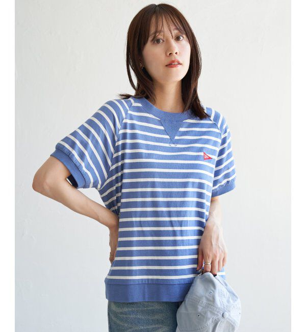 ikka「Healthknit Product ヘルスニットプロダクト ガゼット半袖Tシャツ」|その他|ブルー