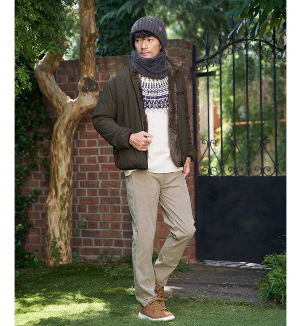 ikka「モール求心柄ニット」|プルオーバー|