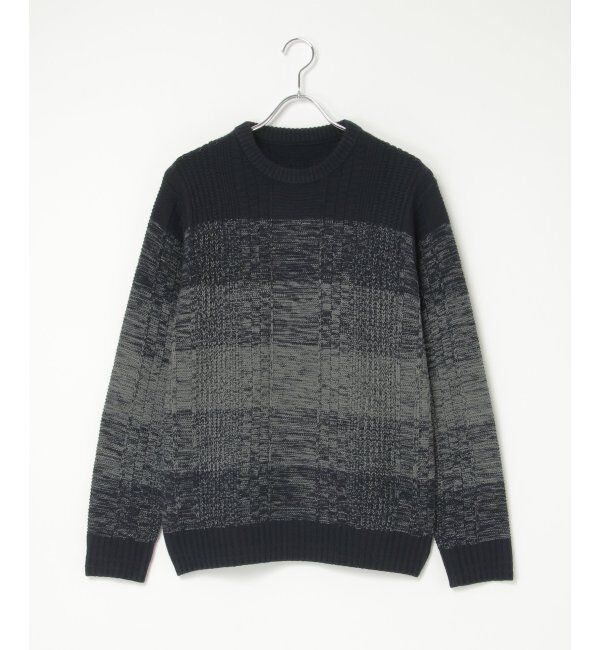 ikka「メランジグラデーションニット」|プルオーバー|
