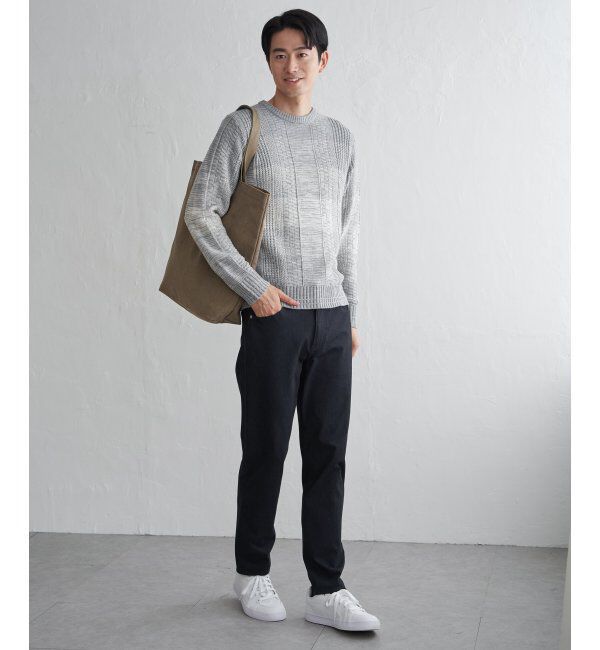ikka「メランジグラデーションニット」|プルオーバー|