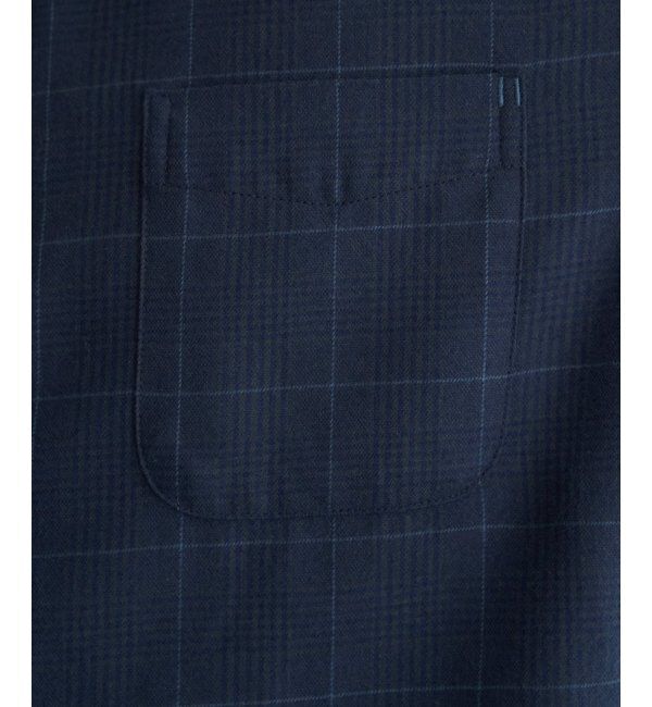 ikka「イージーケアネルチェックスイスカラーボタンダウンシャツ」|シャツ・ブラウス|