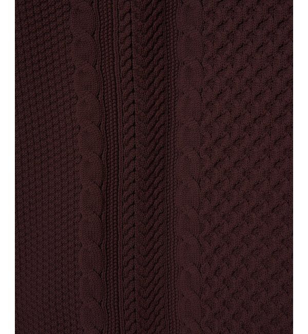 ikka「GOKUラクニットアランケーブル」|プルオーバー|