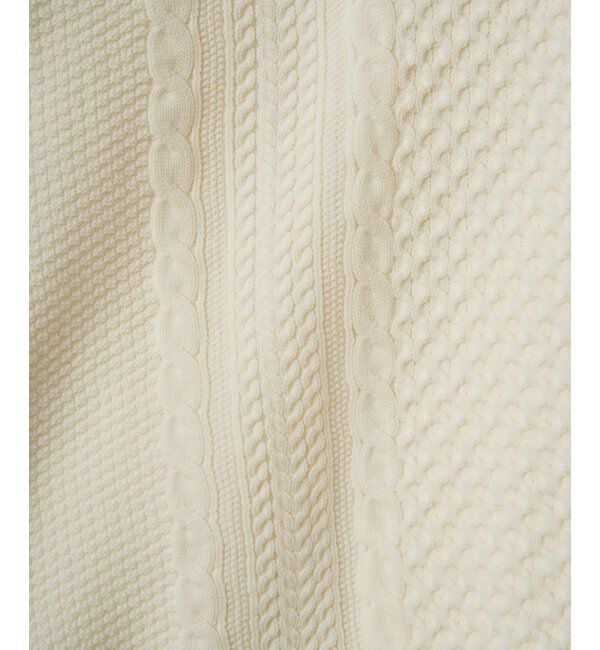 ikka「GOKUラクニットアランケーブル」|プルオーバー|