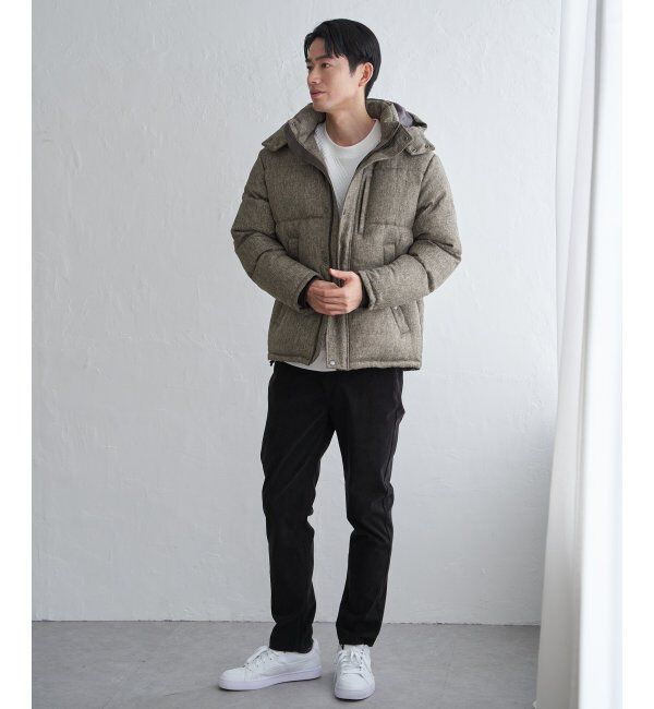 ikka「sorona(R)ツイードライクブルゾン」|ブルゾン・スタジャン|