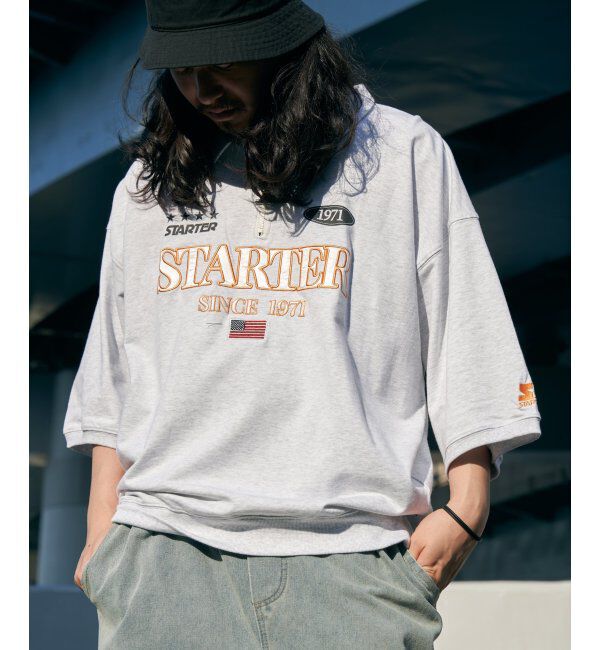 VENCE share style「STARTER BLACK LABEL スターターブラックレーベル ハーフジップTシャツ」|Tシャツ・カットソー|