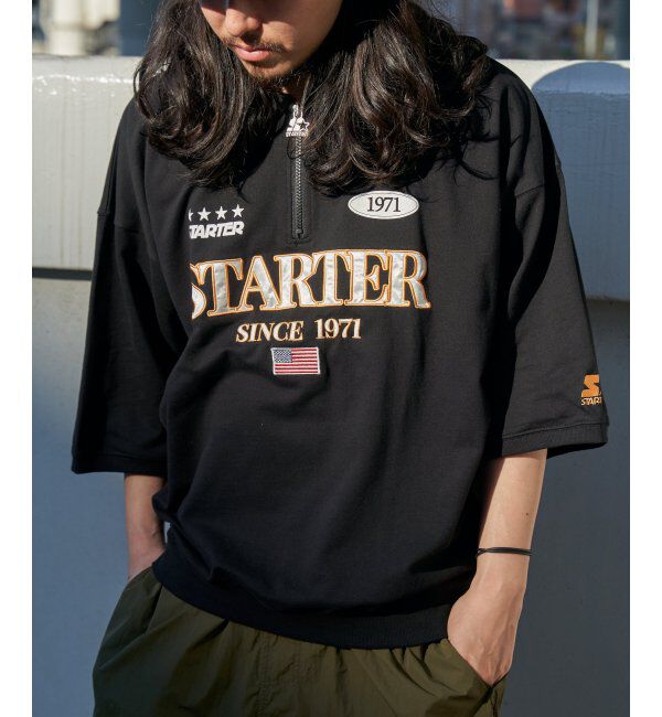 VENCE share style「STARTER BLACK LABEL スターターブラックレーベル ハーフジップTシャツ」|Tシャツ・カットソー|
