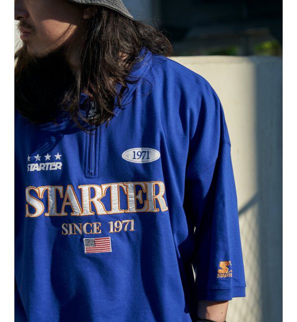 VENCE share style「STARTER BLACK LABEL スターターブラックレーベル ハーフジップTシャツ」|Tシャツ・カットソー|