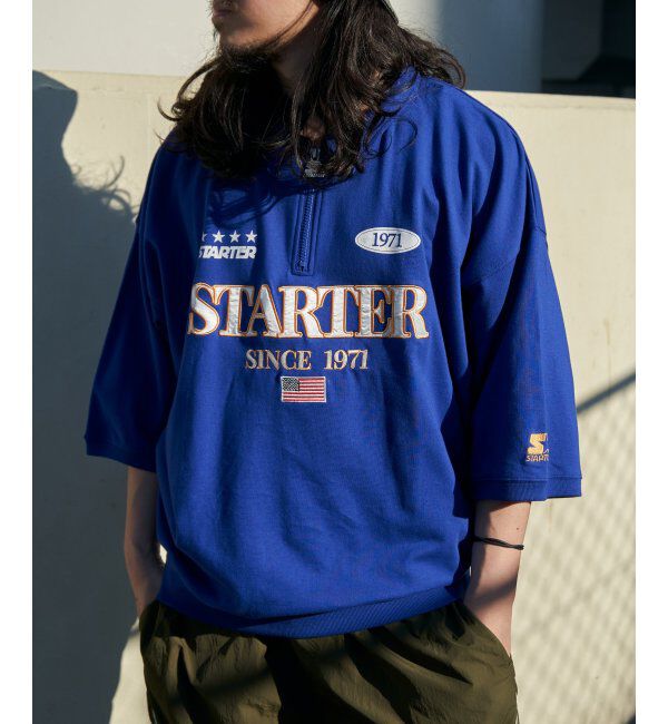 VENCE share style「STARTER BLACK LABEL スターターブラックレーベル ハーフジップTシャツ」|Tシャツ・カットソー|