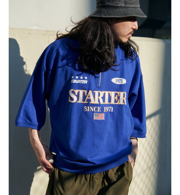 VENCE share style「STARTER BLACK LABEL スターターブラックレーベル ハーフジップTシャツ」|Tシャツ・カットソー|