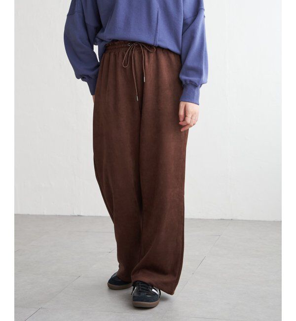 VENCE share style「カットスェードイージーパンツ」|デニム|