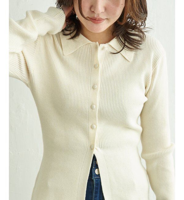 VENCE share style「クルミボタンポロ」|タンクトップ|オフホワイト