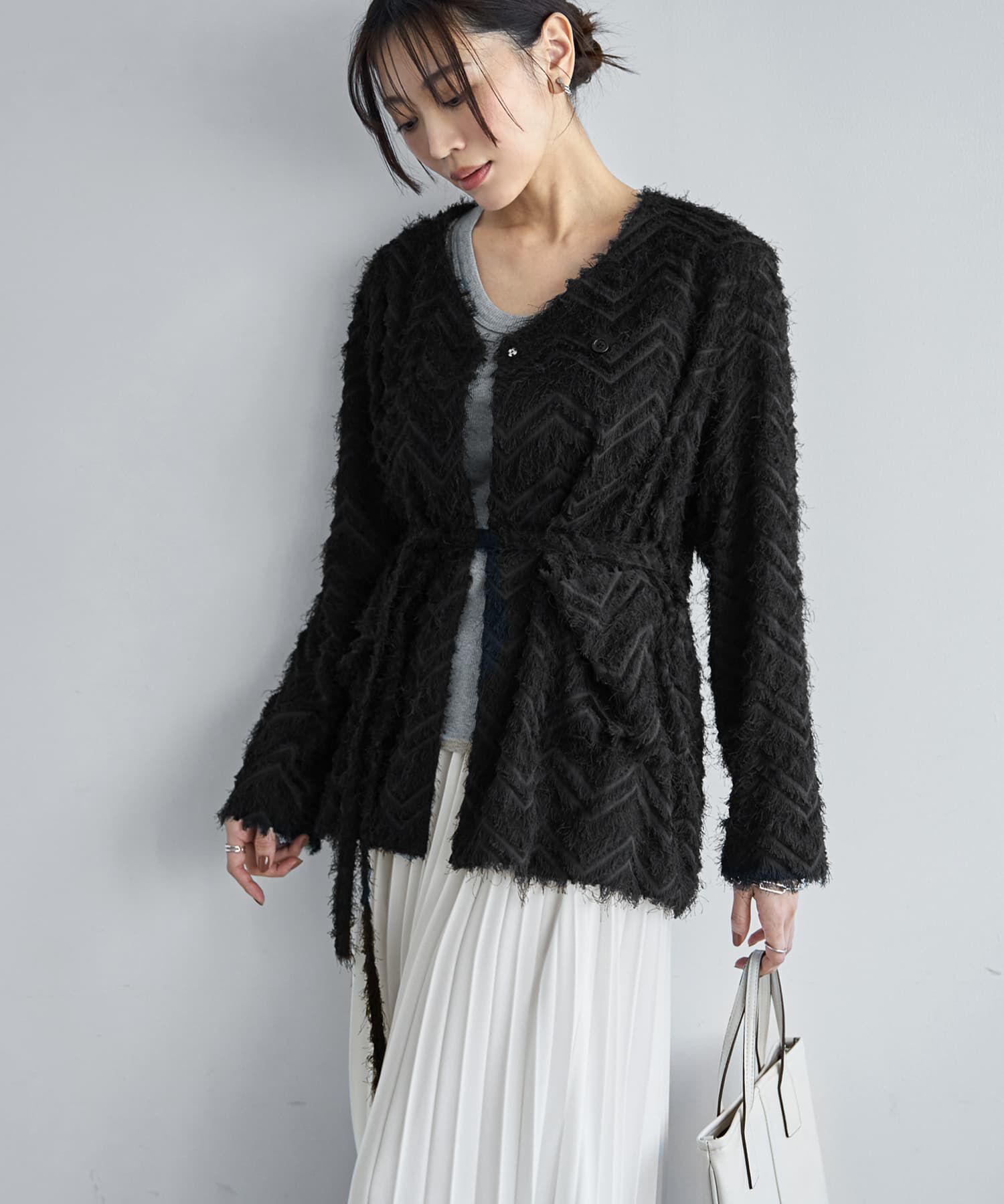 STYLE DELI「【訳あり】フリンジライトジャケット」|ノーカラージャケット|