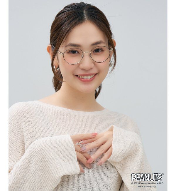  「Zoff PEANUTS メガネ | スヌーピー オラフ アンディ SNOOPY 眼鏡 伊達メガネ 度付き  レンズ交換券付」|メガネ|