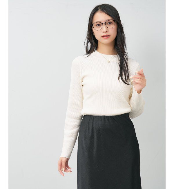  「MAQuillAGE(マキアージュ) コラボ｜ 血色感 メガネ | 中顔面短縮みえ メイク 大人可愛い レンズ交換券付」|メガネ|