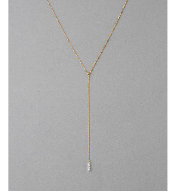 ete「[アシンメトリー] チェーン ロングネックレス」|ネックレス|イエローゴールド