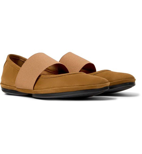 CAMPER「[カンペール] RIGHT NINA / フラットシューズ」|バレエシューズ|キャメル