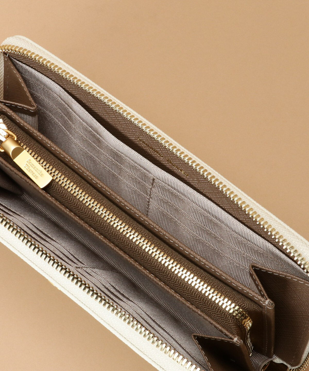 Samantha Thavasa「Pomme d'espoir ポムディスポワール バイカラーラウンドジップ長財布」|財布|