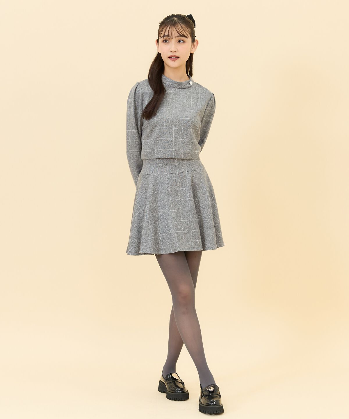 REDYAZEL「チェックフレアミニスカート」|フレア|