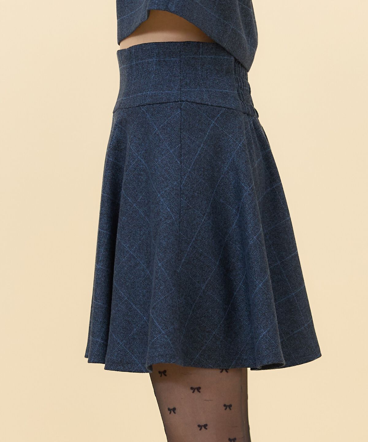 REDYAZEL「チェックフレアミニスカート」|フレア|