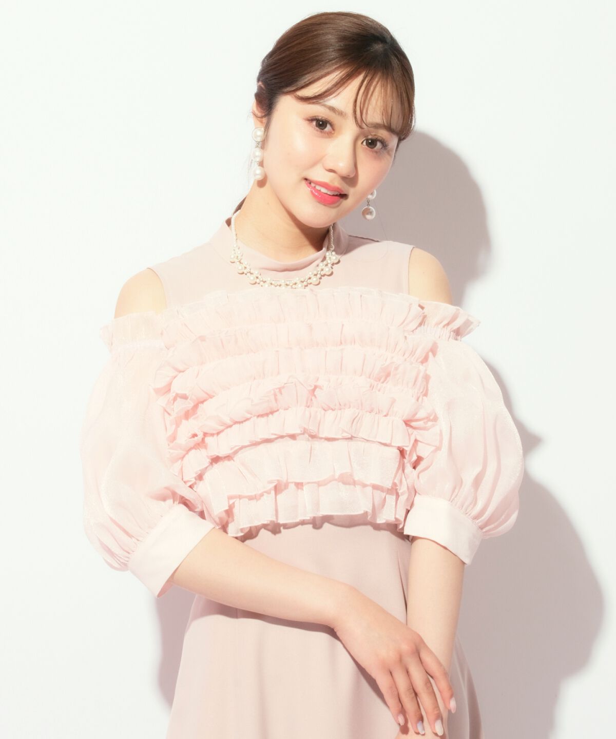 WILLSELECTION「オフショル袖ボリュームドレス」|ドレス|