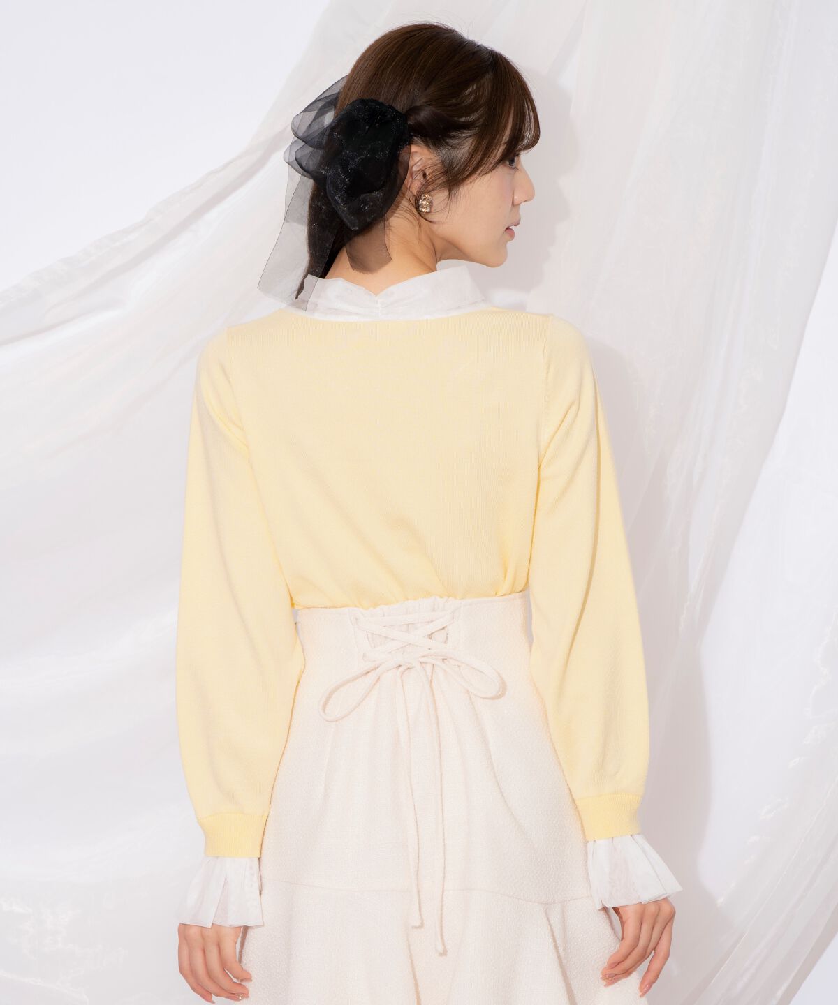 WILLSELECTION「レイヤード風ボウタイニット」|ニット・セーター|