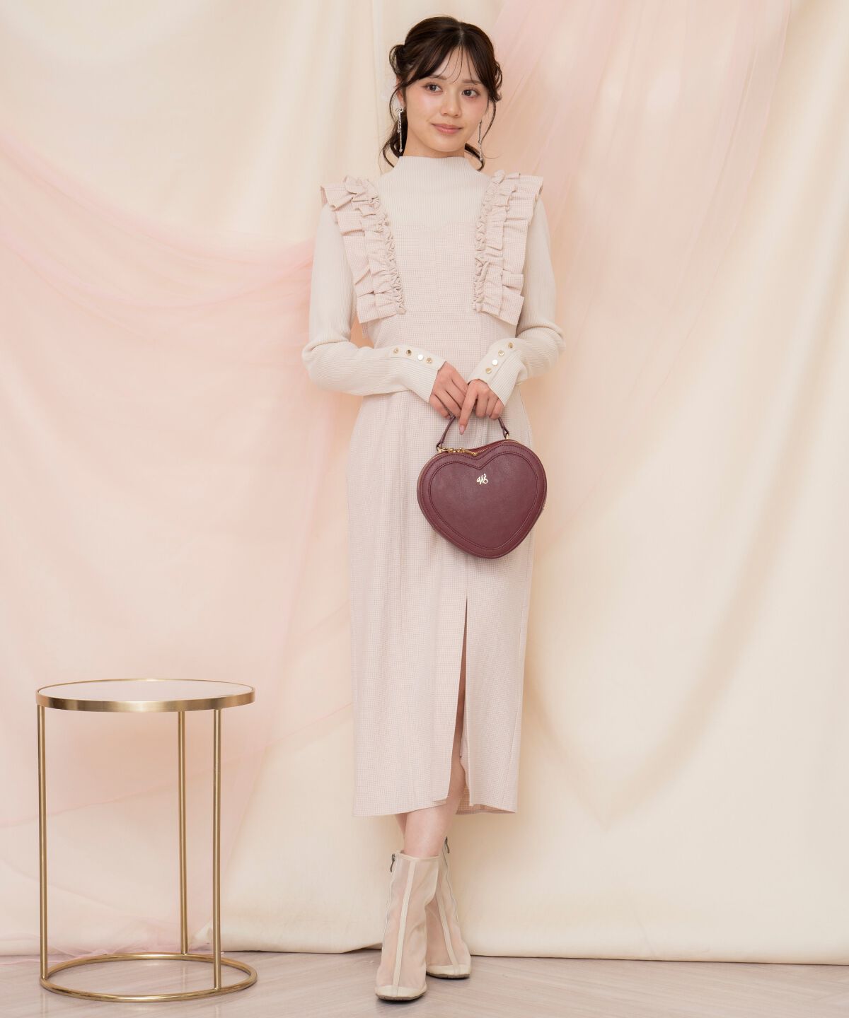 WILLSELECTION「フリルショルダースリットワンピース」|ワンピース|