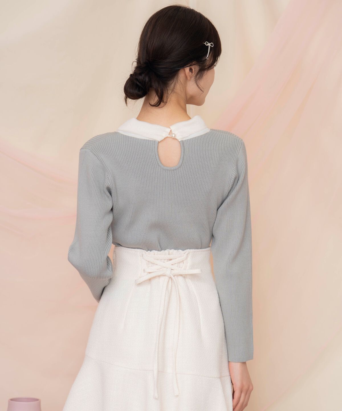 WILLSELECTION「シアーリボンタイプルオーバー」|ニット・セーター|