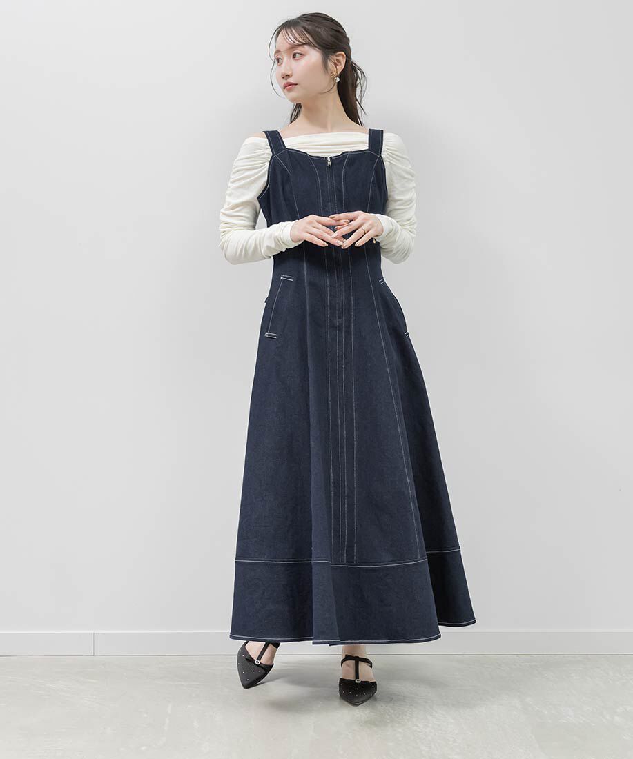  「ビジューリボンTストラップミュールパンプス」|パンプス|