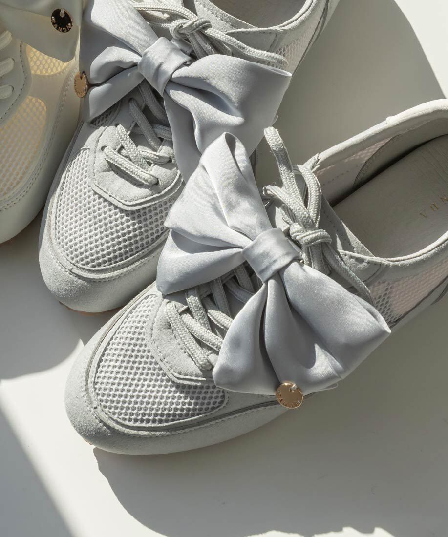  「2WAY サテンリボンロープロファイルスニーカー」|スニーカー|