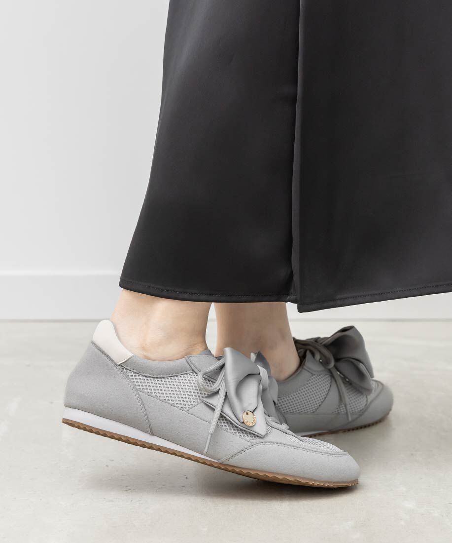  「2WAY サテンリボンロープロファイルスニーカー」|スニーカー|