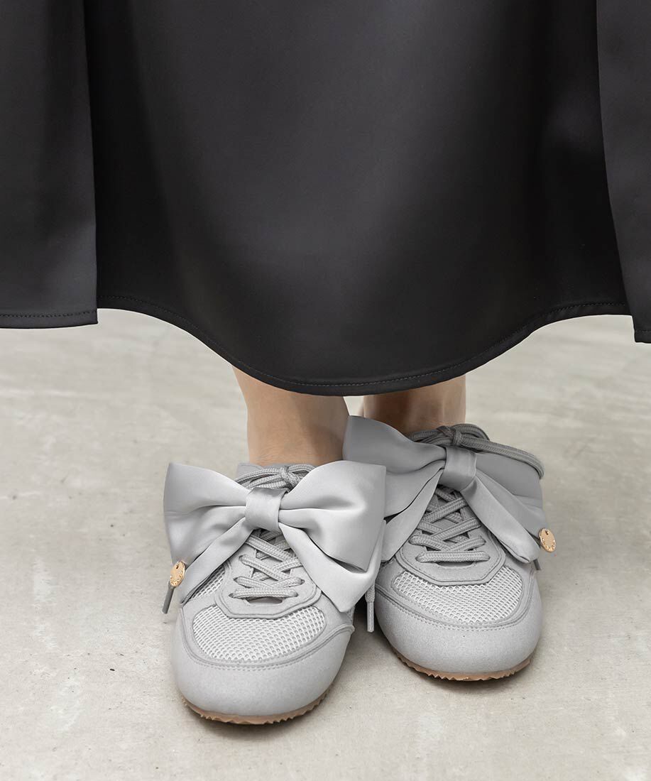  「2WAY サテンリボンロープロファイルスニーカー」|スニーカー|