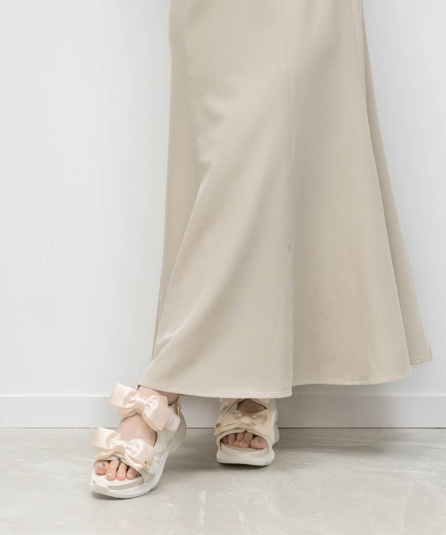  「サテンリボンスポーツサンダル」|サンダル|