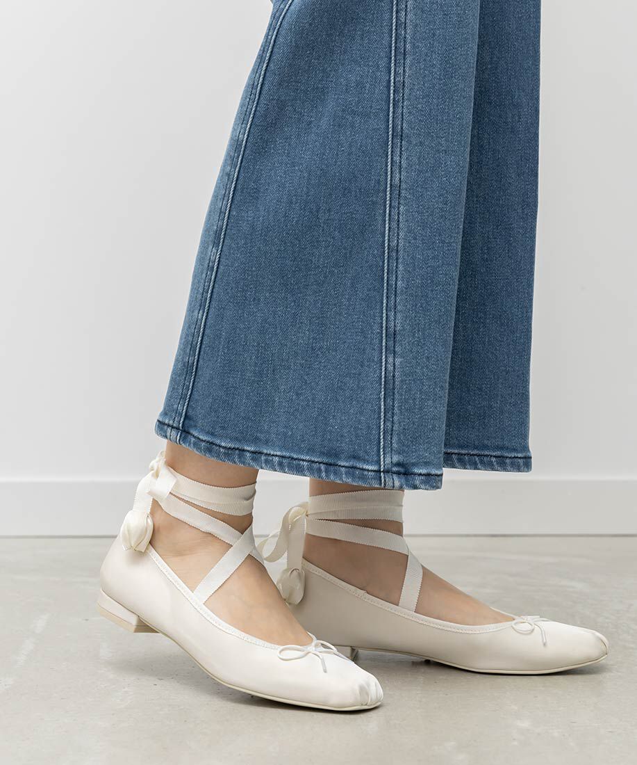  「【Tulip Collection】2WAY チューリップレースアップバレエシューズ」|パンプス|