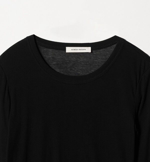 AEWEN MATOPH「＜AEWEN MATOPH＞シアークルーネック ロングスリーブカットソー」|Tシャツ・カットソー|