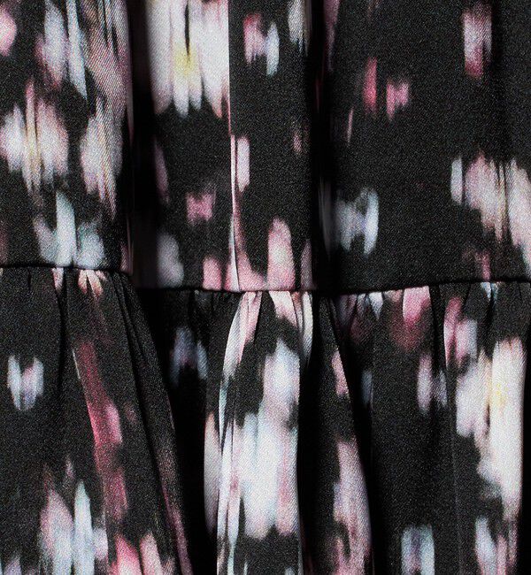 UNITED ARROWS「サテン フラワープリント スカート ‐ウォッシャブル‐」|スカート|