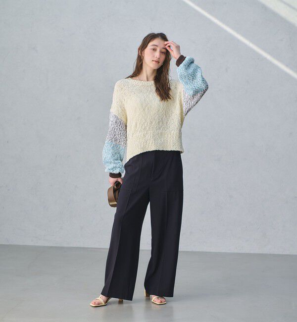 UNITED ARROWS「カラーミックス クルーネックニット」|ニット・セーター|