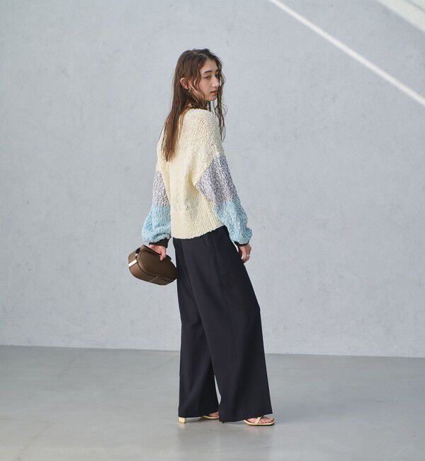 UNITED ARROWS「カラーミックス クルーネックニット」|ニット・セーター|