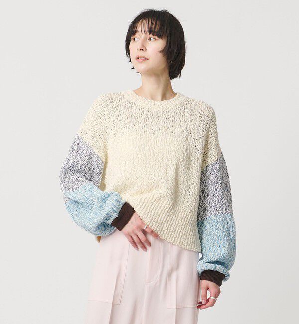 UNITED ARROWS「カラーミックス クルーネックニット」|ニット・セーター|
