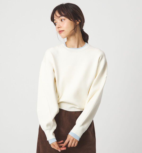 EMMEL REFINES「＜EMMEL REFINES＞EM HW スウェットライク ニット プルオーバー」|ニット・セーター|