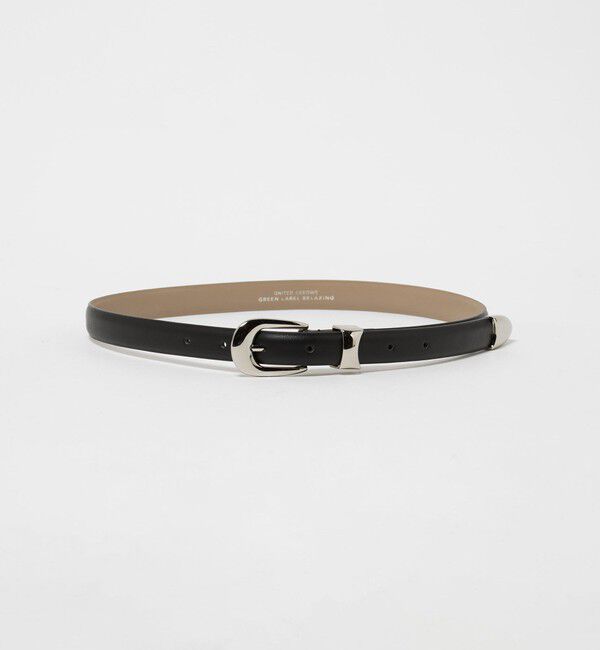 UNITED ARROWS green label relaxing「メタル 剣先 ベルト 2」|ベルト|BLACK