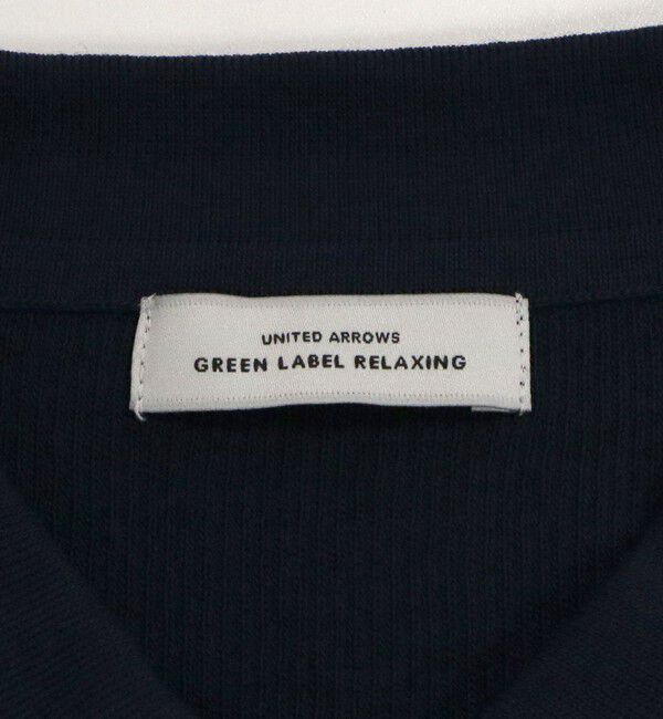 UNITED ARROWS green label relaxing「HIYOKE エリツキ リブ ニット マシンウォッシャブル UVカット 遮熱」|ニット・セーター|