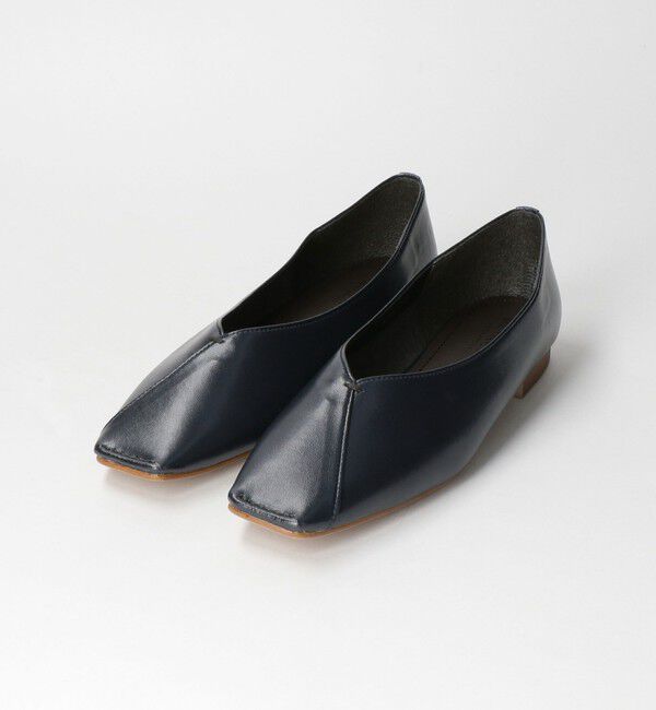 BEAUTY&YOUTH UNITED ARROWS「Vカットステッチ フラットシューズ」|バレエシューズ|
