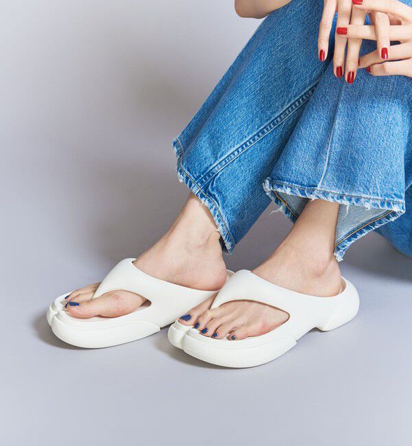 BEAUTY&YOUTH UNITED ARROWS「＜PAES＞NEW FLIPFLOP タビサンダル」|サンダル|WHITE